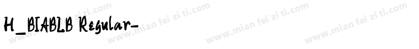 H_BIABLB Regular字体转换